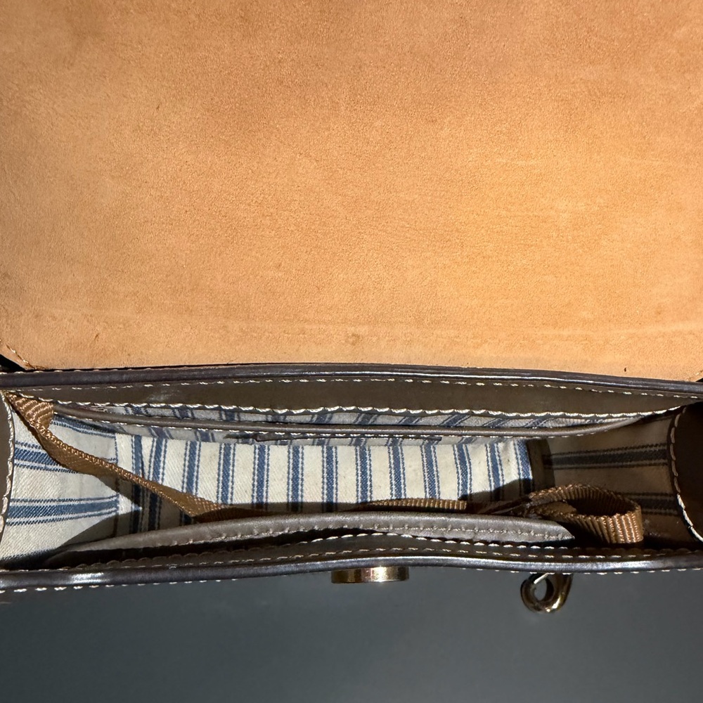 Dooney & Bourke Brown Leather Shoulder Bag - Picture 10 of 10